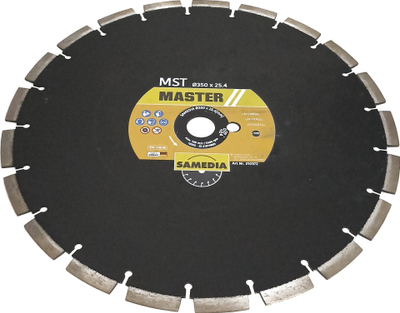 Disk diamanti Samedia MST Master, 350mm, vrimë 25.4mm, i zi