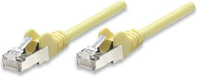 Kabllo rrjeti Intellinet CAT 5e, RJ-45 në RJ-45, 25cm, e verdhë