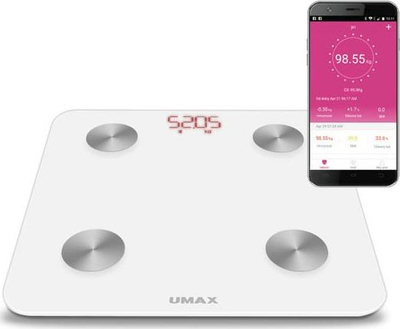 Peshore banjoje Umax Smart Scale US20M UB605, inteligjente, Bluetooth