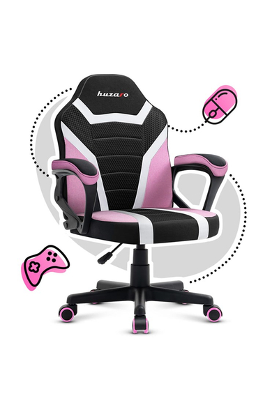 Karrige gaming për fëmijë Huzaro Ranger 1.0, 130kg, Mesh, 80-150cm, rozë