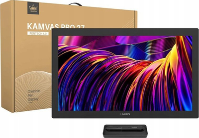 Tablet grafik Huion Kamvas Pro 27, 27", ekran me prekje, i zi