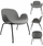 Fotelja Nuforma IMOLA, dizajn modern, 73x65.5x65.5cm, gri