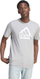 Маица adidas FI MET Tee M II3467, памук, големо лого, светло сива