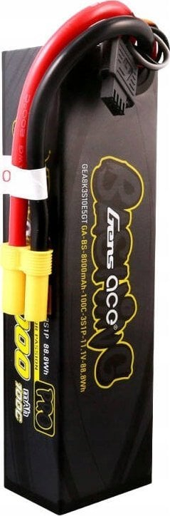 Bateri LiPo Gens Ace Vkonn 3S1P 8000mAh, 11.1V, 100C, lidhës EC5