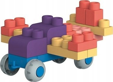 Играчка блокчиња Smily Soft Blocks, 80 парчиња, во повеќе бои
