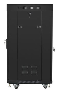 Kasë serveri Lanberg Rack 19" 22U, 600x600, derë xhami, e zezë