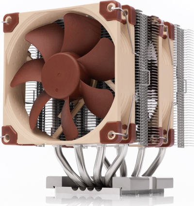 Ftohës CPU Noctua NH-D9 DX-4677 4U, dy ventilatorë 92mm, për Intel Xeon, kafe