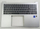 Tastierë laptopi HP N19204-041, me ndriçim, kapak i sipërm, gri