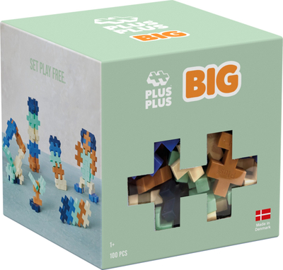 Lodër ndërtime PLUS PLUS Building Blocks, 100 pjesë, blloqe të mëdha me ngjyra