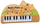 Piano muzikore për kalamaj Capybara Mini Keys, 22 taste, shumëngjyrëshe