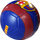 Фудбалска топка FC Barcelona Blaugrana Stripes, големина 5, синтетичка, сина и црвена