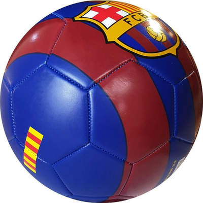 Фудбалска топка FC Barcelona Blaugrana Stripes, големина 5, синтетичка, сина и црвена