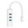 Adapter USB C TP Link, 3 porta USB A 3.0, port Gigabit Ethernet, i bardhë
