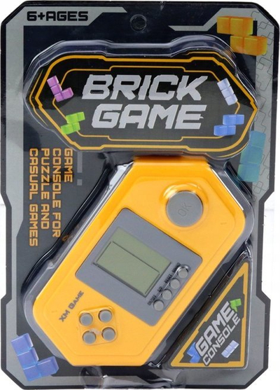 Konsolë lojrash Tetris Brick Game, elektronike, gri verdhë