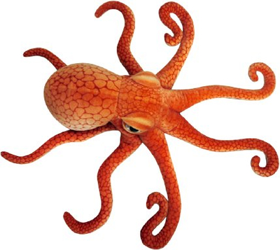 Lodër pelush oktapod Dubi, 47 cm, shumëngjyrësh