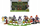 Set figurina metali Jada Toys Turtles Nanofigs Wave 1, 18 copë, shumëngjyrëshe