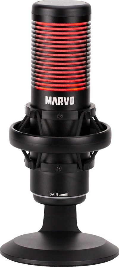Гејминг микрофон Марво Скорпион MIC-07 Blast 60, USB, RGB, црн