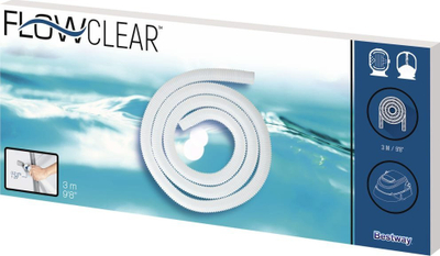 Gyp zëvendësues për pishinë Bestway Flowclear, 3 m, diametër 32 mm, i bardhë