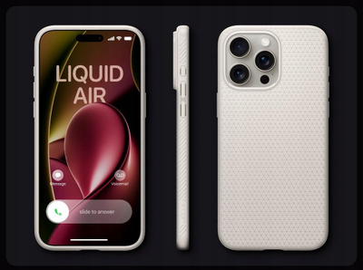Mbështjellës telefoni Spigen Liquid Air, për iPhone 16 Pro, TPU, Abyss Green