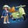 Lodër Playmobil Vespa Colour Edition 1 71621, skuter retro, me figurë, jeshile e çelët
