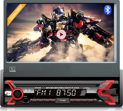 Radio makine Audiocore AC9100, ekran 7", Bluetooth, 4x50W, e zezë