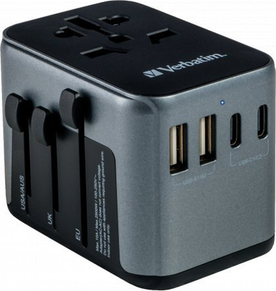 Adaptor udhëtimi Verbatim UTA-03, universal, për shumë vende, i bardhë