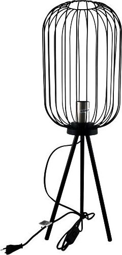 Lampë dyshemeje H&amp;S Collection Tripod, metal, 102cm, e zezë