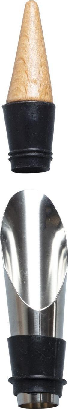Set aksesorësh vere Secret de Gourmet Opener, 4 pjesë, çelik inox, kuti dru