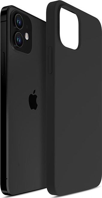 Mbulesë telefoni 3MK Silicone Case për iPhone 12 mini, silikon, mbron nga rëniet, e zezë