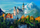 Puzzle Clementoni Neuschwanstein Castle, 500 copa, shumëngjyrësh