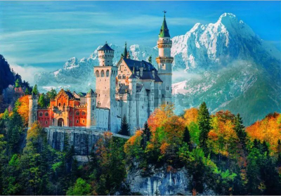 Puzzle Clementoni Neuschwanstein Castle, 500 copa, shumëngjyrësh