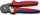 Pinca krimpimi Knipex 97 53, vetërregulluese, 0.08-16 mm², të kuqe e blu