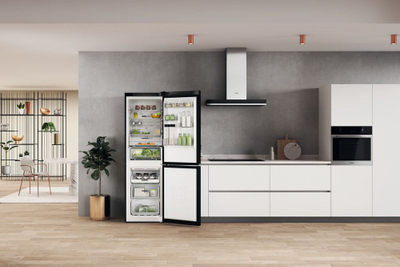 Frigorifer Whirlpool W7X 82O K, 335L, 191cm, Blacksteel i zi