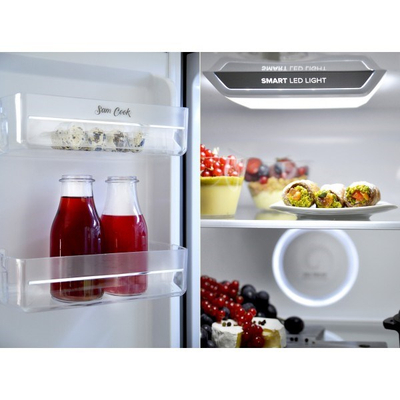 Frigorifer me ngrirës Sam Cook PSC-WG-1010B, Side by Side, No Frost, 401L, i zi