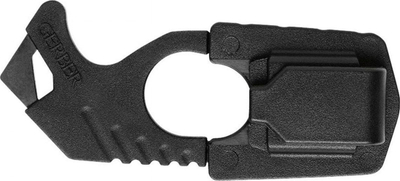 Multimjet Gerber Strap Cutter, çelik inox 420HC, thyes xhami, ngjyrë e zezë