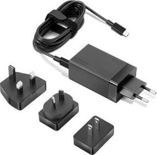 Karikues Lenovo 65W USB-C për laptop, i zi