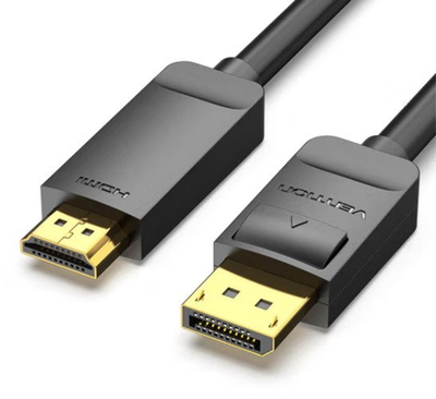 Kabllo Vention DisplayPort në HDMI, 4K, 5 m, e zezë