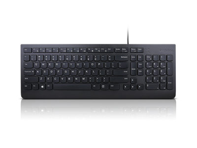 Tastierë Lenovo Essential Wired Keyboard, me kabllo, layout US English, e zezë