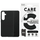 Mbështjellës telefoni PanzerGlass CARE Fashionable për Samsung S24 Plus, i fortë ndaj goditjeve, i zi