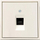 Prizë kompjuterike Liregus IKL-001-01.M/SM, RJ45, një portë, e bardhë