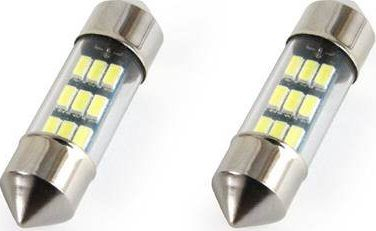 Llampë LED Amio C5W C10W 31mm, 12V 0.4W, 5600K, e bardhë