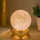 Difuzer arome me lagështues ajri Moon Lamp, LED, USB, i bardhë