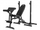 Stol fitnesi me mbajtëse Zipro Superset, 270kg, 164 x 56 x 116cm, i zi