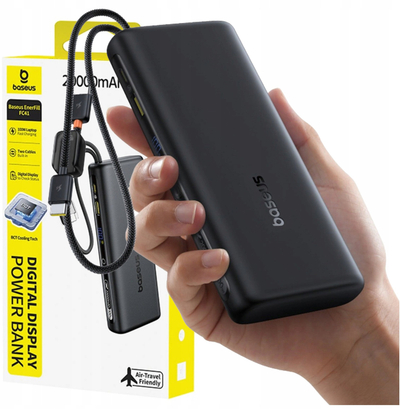 Power bank Baseus EnerFill FC41, 20000mAh, 100W USB C, i zi