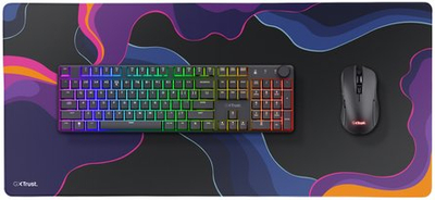 Mousepad Trust GXT 759 XXL Abstract, përmasa XXL, dizajn abstrakt, shumëngjyrësh