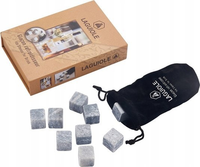Kubë akulli ftohës Jean Dubost Soapstone, set me 9 copë, gri