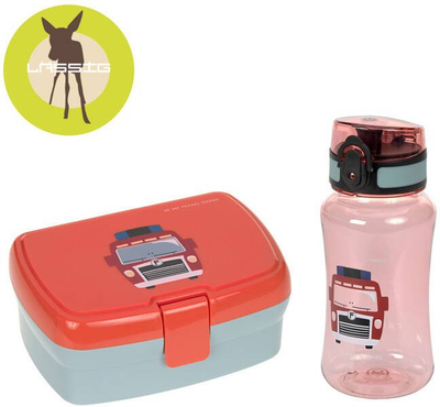 Set kuti dreke dhe shishe Lassig Firefighter, 460 ml, për kalamaj