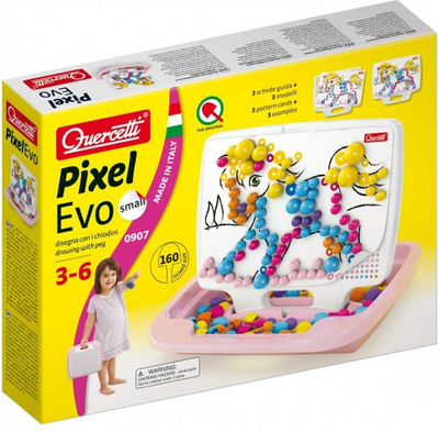 Mozaik me butona për fëmijë Quercetti Pixel Evo, 160 copë