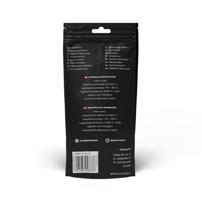 Pasta termike Savio TG-04, për procesor, gri
