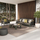 Set lounge kopshti STREAM HM6426.07, 5 copë, alumin, jeshile gri e errët